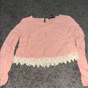 Forever 21 light pink blouse